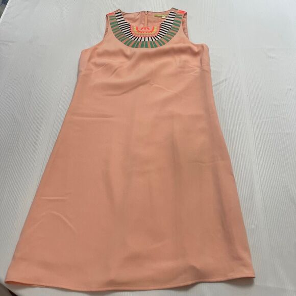 Gianni Bini Embroidered Peach Shift Sheath Dress Size XS - Picture 1 of 7